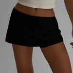 Women's Mini Skorts Summer Sexy Club Low Rise Mini Skirt Shorts Casual Fashion Stylish Simple Solid Short A Line Skirt