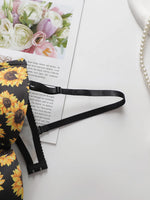 Women's Push Up Bra With Steel Rim Lingerie With Printed Pattern Sexy Lingerie Women's Daily Bra A3163