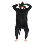 New Toothless Dragon Animal Unisex Adult Kigurumi Unicorn Onesie Pajamas Cartoon Halloween Family Party Costumes Jumpsuits