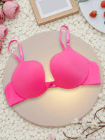 Deep V Bra Low Cut Sexy Push Up Bralettes for Women Padded Comfy Smoothing Underwire Lifting Bras gathered Thick Bralette