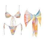 Shiny Diamond Bikini Set Sexy Women Swimsuit Push Up Swimwear Female Bandeau Biquini Halter Bathing Suit Blue Bodysuit Beachwear