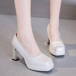 2026 Heels Women Pumps Shoes Platform Wedding Office Party Shoes Woman Sexy High Heels