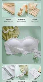 Wireless Wedding Brassiere Push Up Bras Lingerie Sexy Bralette Strapless Bras Invisible Tube Tops Seamless Breathable Bras M-6XL