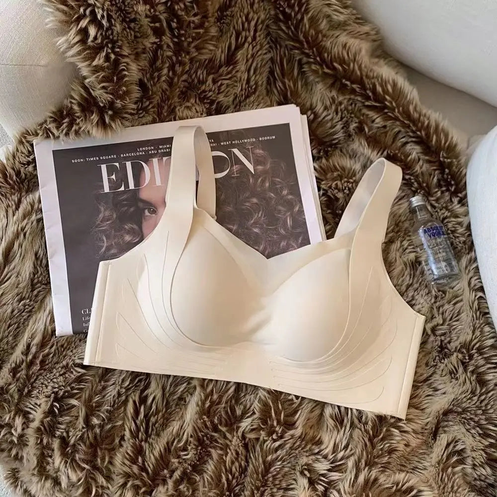 Wing Pattern Seamless Push Up Bra Women's Non-wire Bra U-Back Invisible Brasiere Sexy Lingerie Comfort Underwear Intimates M-XXL