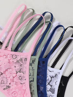 7pcs/pack Sexy Lace Women g-string Low Waist Solid Floral Panty Elegant Sexy Lingerie Comfortable Lady thongs Female Underwear