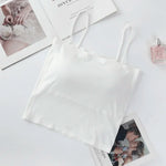 Seamless Bra Summer Tube Tops Women Crop Tops with Removable Pads Sexy Lingerie Invisible Top