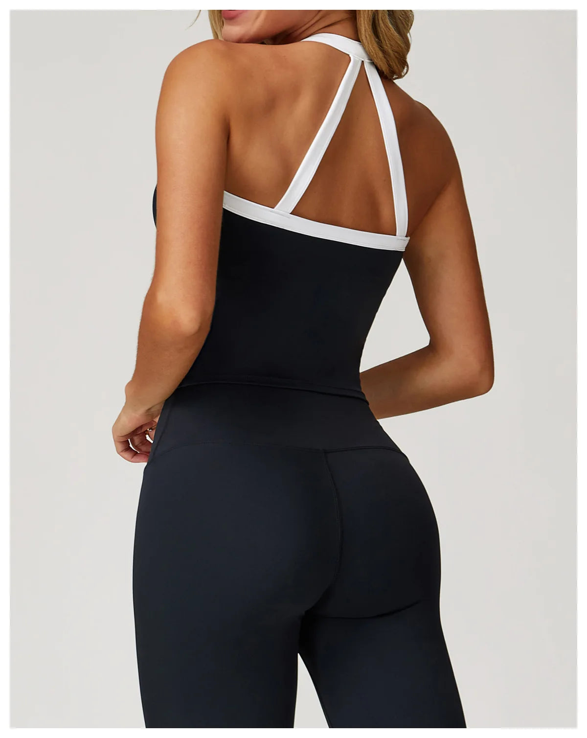 Women's Pilates Tank Top Push-Up Sports Bra Hollow Breathable Fitness Bras Gym Yoga Vest Running Tops High Strength Sportswear