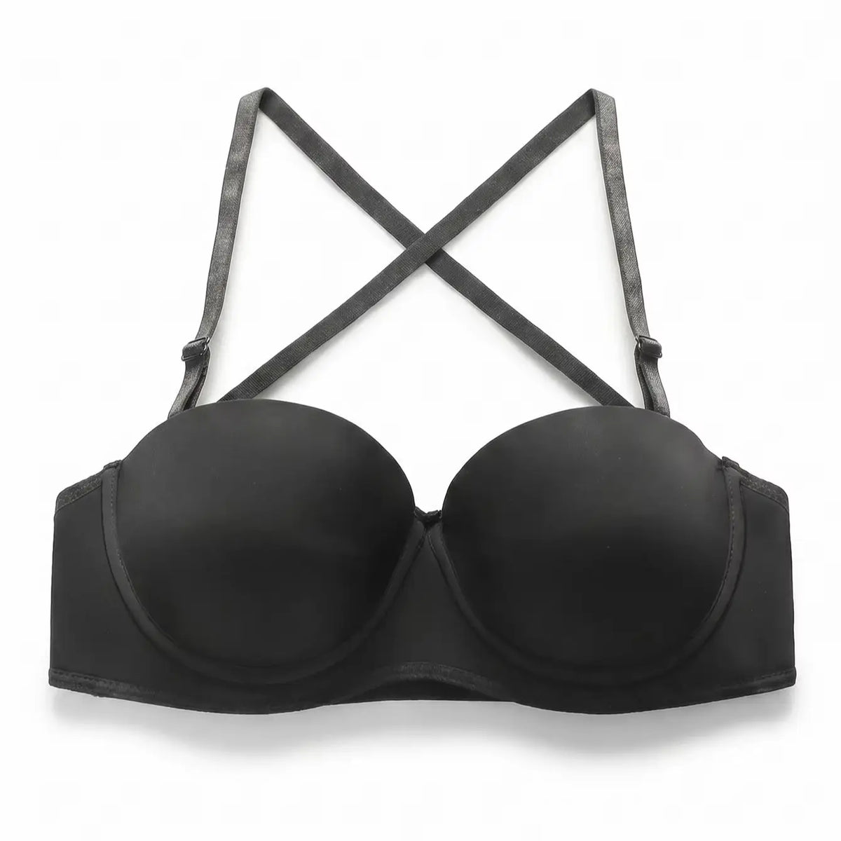 blcak Sexy Criss Cross Backless Push Up Bralette Seamless Underwireless Lingerie Adjustable Multi-strap Women's Bra B2693