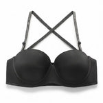 blcak Sexy Criss Cross Backless Push Up Bralette Seamless Underwireless Lingerie Adjustable Multi-strap Women's Bra B2693