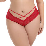 Beauwear Half Transparent Lace Underwear for Women Solid Color Panties Unlined Lingerie