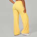 Women Straight Yoga Leg Bottoms Soft Stretchy Fabric Women's Yoga Pants GYM Sweat-Wicking Properties Running Sport Trousers