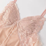 Sexy Butterfly Backless Velvet Sleepwear Set Women's Home Clothes V-neck Long Sleeve Pants Comfortable Mid-weight 2025 New