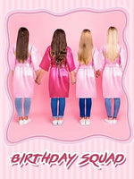 7 Pcs Birthday Squad Robe Birthday Princess Robe Spa Party Supplies Unicorn Slumber Pajamas for Girls