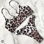 14 Color S - XL Sexy Leopard Bikini Women Swimwear Female Swimsuit Two-Pieces Bikini Set Brazilian Bather Bathing Suit Swim V871