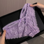 Lace Thin Sexy Girls Panties Seamless Women Briefs Thong Hollow Out G String Underwear Transparent Female Low Waist Lingerie