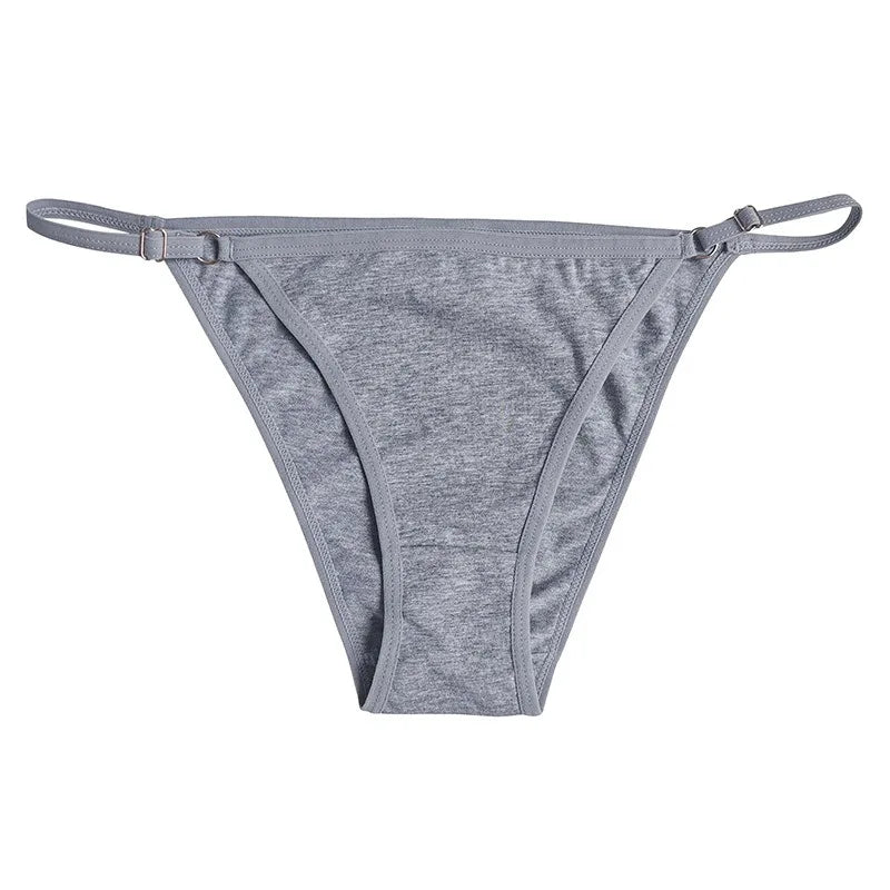 1PC Cotton Briefs Women Brazilian Panties Female Low Rise Underwear Breathable Comfort Intimates Solid Color Sexy Lingerie S-XL