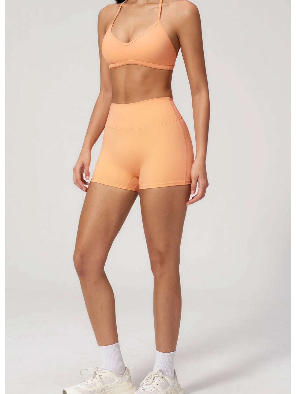New Tight Yoga Set Women Breathable Quick Drying Sports Bra High Waist Shorts Fitness Suit Outwear Leisure Workout Gym Tracksuit