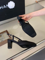 Summer Closed Toe Sandals Buckle Strap Summer Heels Mary Jane Thick Heels French Shallow Lolita Sandals OL Dress Shoes New 2026