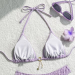 New White Sexy Bikinis Swimsuits Women's Swimwear Push Up Female Beach Swim Wear Bathing Suits Brazilian Bikini Set Pool Bather