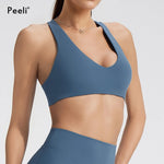 Softmotion Sports Bra Women Padded Yoga Bra Top High Support Gym Bra Top Pilates Yoga Tank Top Y back Push Up Fitness Underwear