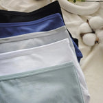 3Pcs/Set Cotton Panties Women Sexy Lingerie Plus Size Women's High Waist Briefs Solid Color Panty Breathable Underpants XS-2XL