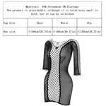 1 Piece Beach Cover Up without Bikini Summer's Hottest Mesh Swimsuit Women Summer Pool Swimwear Long Sleeves Hollow Out Dress