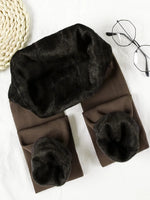Women Winter Leggings Warm Leggins High Waist Solid Color Velvet Women Thickened Velvet Leggings Stretchy Black Leggings
