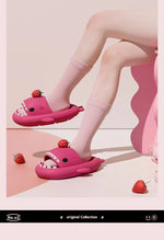 2025 New Shark Slippers Women Men Summer Shoes Cute DIY Strawberry Indoor Street Sandals Girls Boys Beach Shower Slides