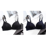 2Pcs/Set Padded Bras For Women Push Up Bra Underwear Non-wire Brassiere Sexy Lingerie Solid Color 3/4 Cup Comfort Intimates