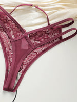 3pcs fashionable multi-color lace thong sexy Lingerie lightweight and easy to clean women's underwear C937