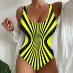 Sexy Black Striped One Piece Swimsuit Large Size 5XL Women Slim Pad Tummy Control Swimwear Beach Bathing Suit Tankini Set 2025