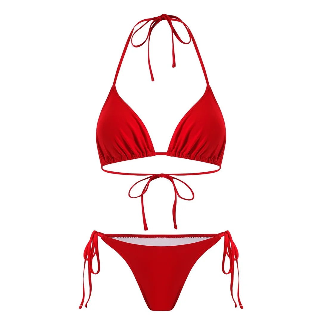 S - XL Striped Long Sleeve Cover Up Bikini Female Swimsuit Women Swimwear Bather Bathing Suit Swim Three-pieces Bikini set K8128