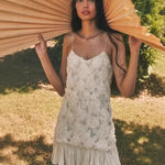 2025 Summer Lady New 3D Flower White Mini Chiffon Dresses Sexy Backless Simple Elegant Fashion Ladies Slim Holiday Party Outfits