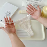 Lace Girls G String Sexy Panties Women Underwear Briefs Hollow Out Thong High Quality Transparent Underpants Lingerie Intimates
