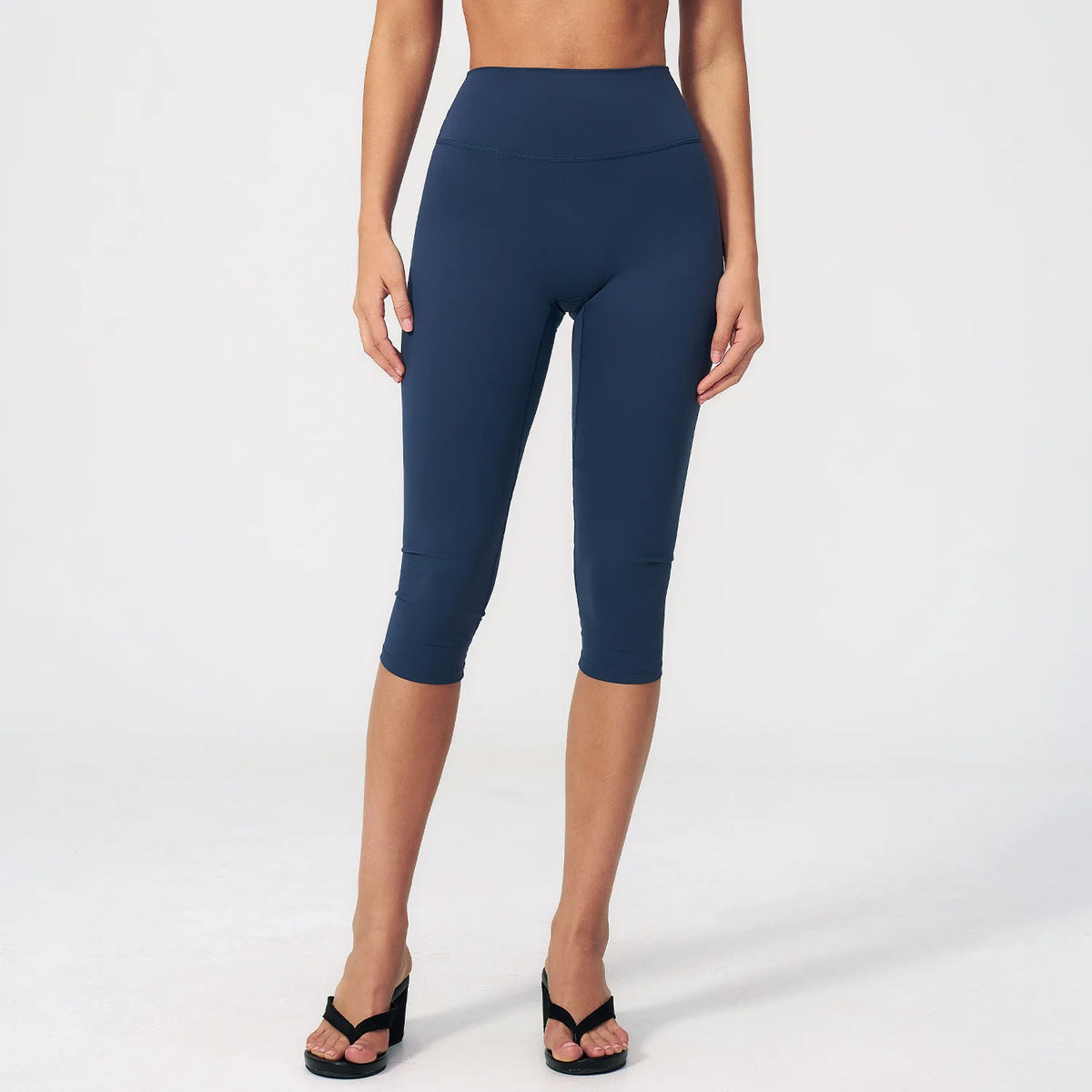 Yoga Pants Women Cropped Pants Sports Pants Fitness Leggings Tights Breathable Quick-drying High Waist Running Workout Pants