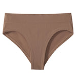 1Pc High Rise Panties Briefs Female Underpants Solid Color Women Seamless Underwear Sexy Lingerie Comfort Sport Intimates S-XXXL