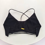 Sexy Soft Fitness Sport Bra Spaghetti Strap Cross Back Hollow Women Top Tight Gym Yoga Underwear Athletic Workout With Chest Pad