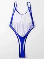 2025 Sexy Sparkling Shiny Women Swimwear One Piece Swimsuit Female High Cut Monokini Backless Bather Bathing Suit Swim Bodysuit