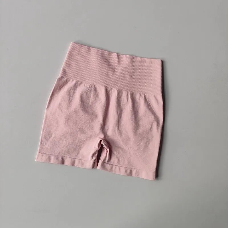 Women's High Waist Sports Shorts Slimming Peach Hip Lifting Running Cycling Gym Tight Three Point Speed Drying Short Pants