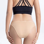 3Pcs/Set Women's Cotton Low-Rise Briefs with Mesh Side Panels Brazilian Panties Sexy Lingerie Comfy Breathable Underwear M-XL