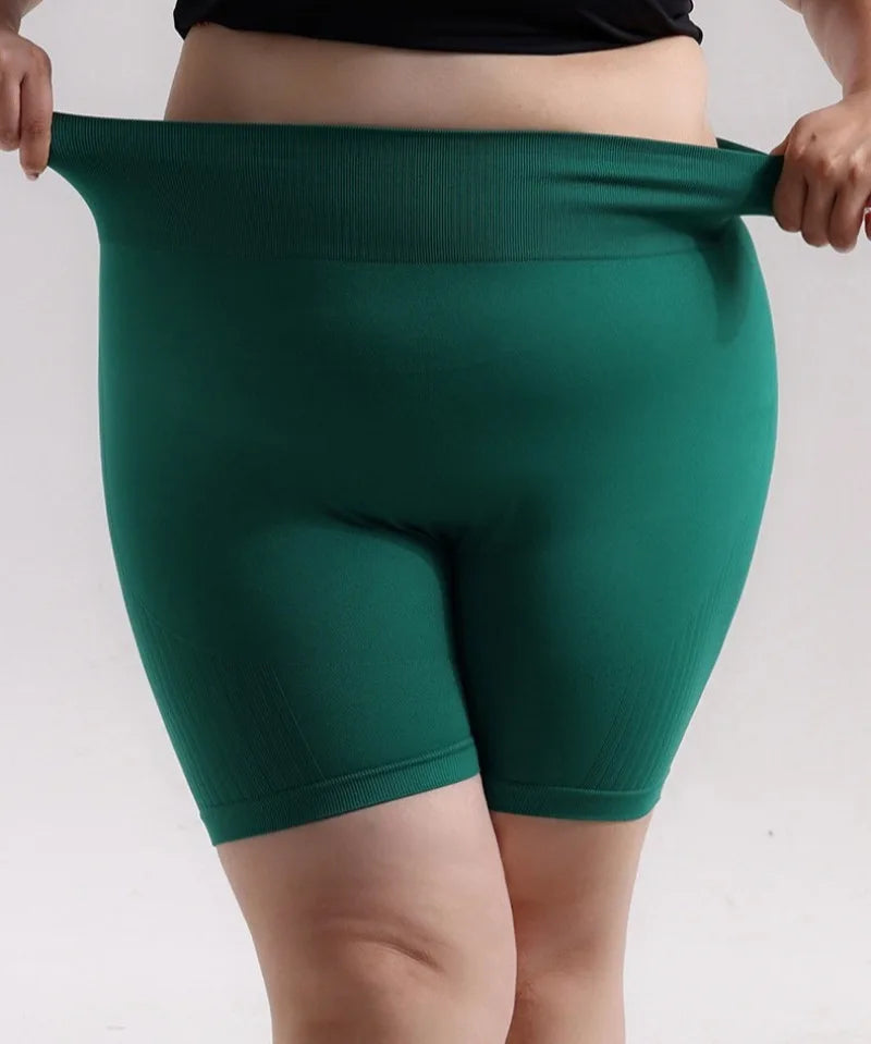 STOUREG Women's Plus Size Seamless Yoga Shorts High Support Quick Dry Fitness Running Gym Shorts