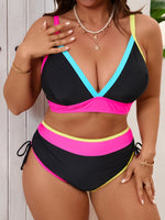2026 Large Plus Big Size Bikini High Waist Swimsuit Women Two Pieces Triangle Swimwear Female Bathing Swimming Swim Suit 0XL-5XL