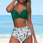 Womens Long Board Shorts Women High Waisted Bikini Sexy Push Up Two Piece Swimsuits Swimsuit Tops for Women with Underwire
