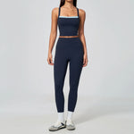 Yoga Set Women Tracksuit 2 Piece Gym Clothing Sportswear Running Tank Top Fitness Leggings Workout OutfitsAthletic Wear Suit