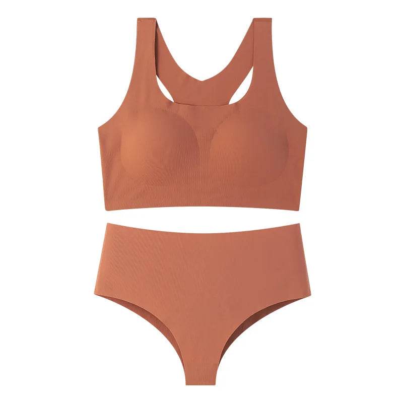 Women's Underwear Sexy Seamless Bra and Panty Set Wire Free Brassieres Female Womens Lingerie Underwear & Sleepwears