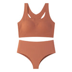 Women's Underwear Sexy Seamless Bra and Panty Set Wire Free Brassieres Female Womens Lingerie Underwear & Sleepwears