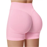 Women Sexy High Waisted Yoga Shorts Fashionable and Running Fitness Pants Summer Solid Color Yoga Leggings