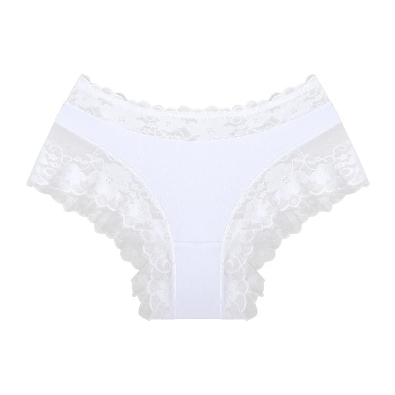 1pcs Black Sexy Lace Women Panties Fashion Ribbed Comfortable Lady Briefs Elegant Sexy Lingerie Hot Sale Floral Female Underwear
