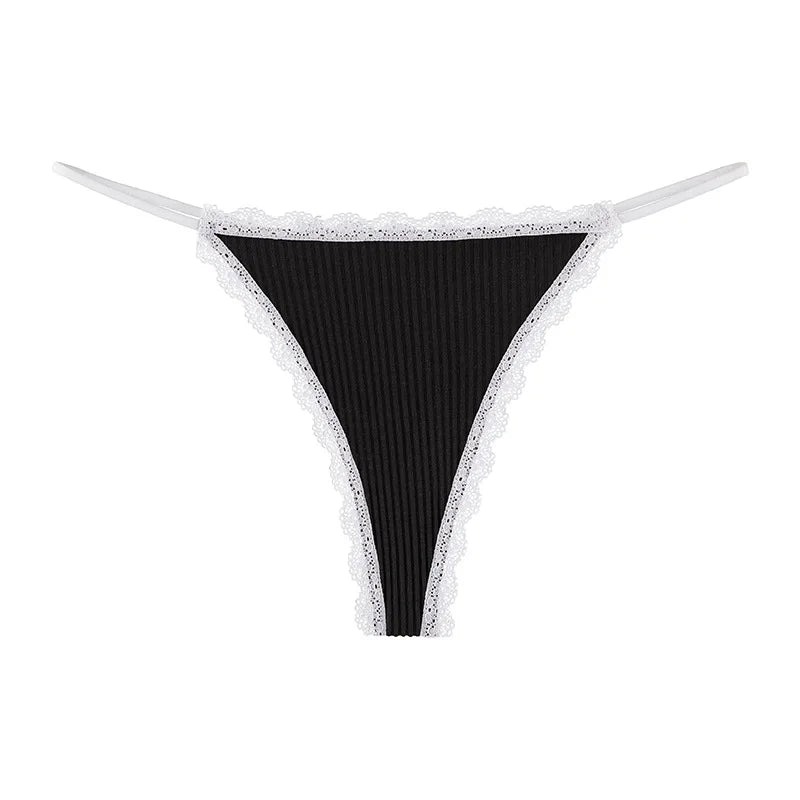 Lace Cotton Panties Sexy Women Briefs Underwear Thong Soft G StringIntimates Ladies Female Panty Lingerie