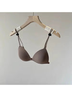 French Bralette Front Button, Thin Straps Triangle Cup Sml Chest, Seamless Beautiful Back Lingerie, Summer Lightweight Wirefree